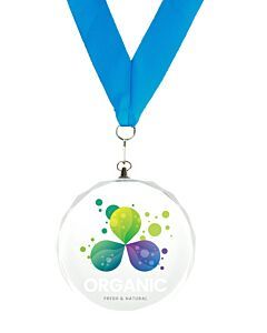 Glassmedalje 70mm
