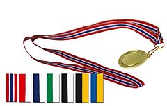 Smale - Flerfarget - Lange - Medaljebånd