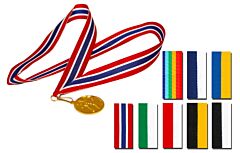 Brede - Flerfarget - Lange - Medaljebånd