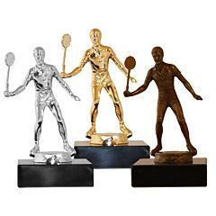 Badminton Herre - Metallfigur