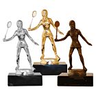 Squash dame statuett i metall