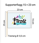 Supporterflagg Small 15x23cm