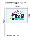 Supporterflagg Medium 20x30cm