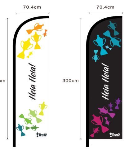 Beachflagg for heiing