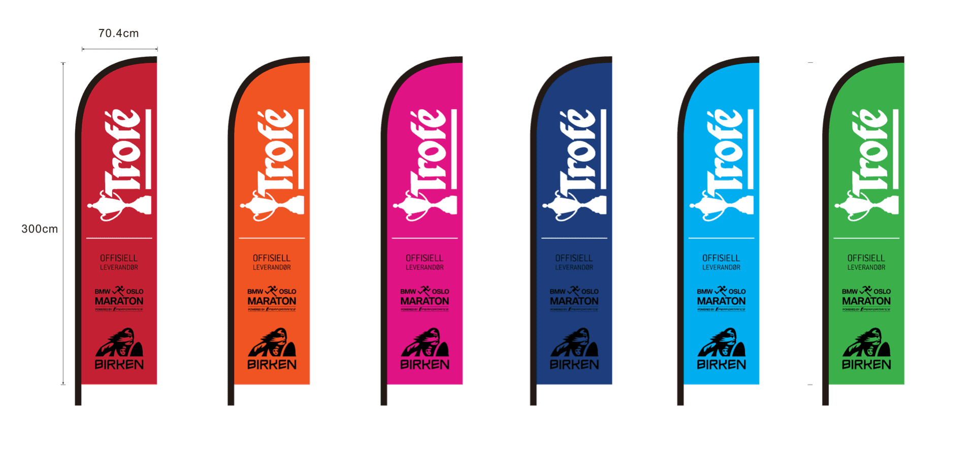 Beachflagg 2m – Ensidig Spesial - Bilde 2