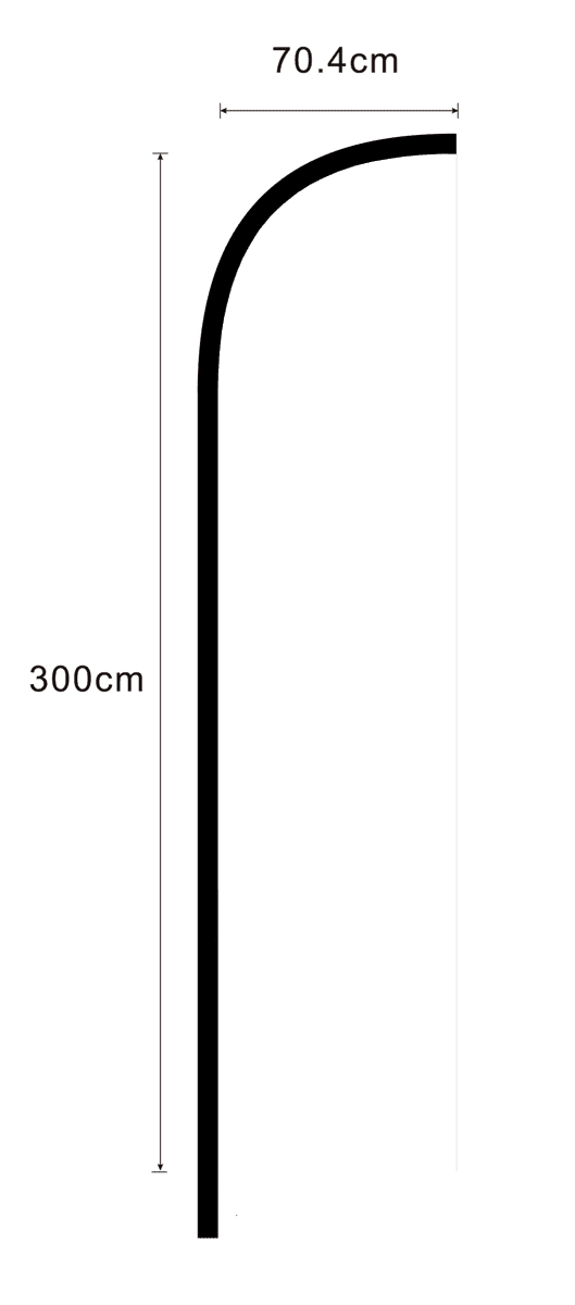 Beachflagg 2m – Ensidig Spesial - Bilde 3