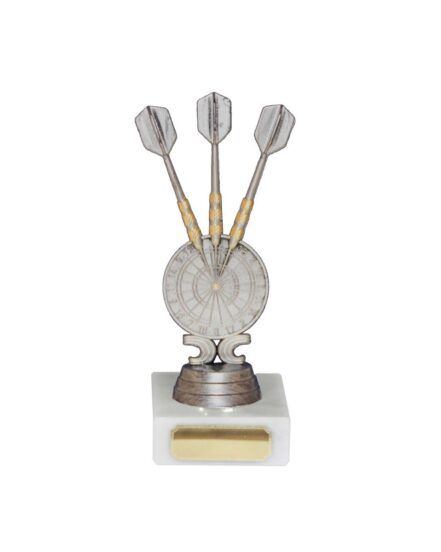 Dart-statuett i antikk finish