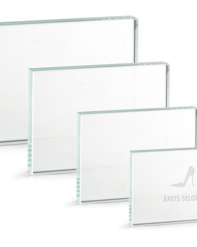 Glassblokkene Delta, er flotte tidløse plaketter i glass