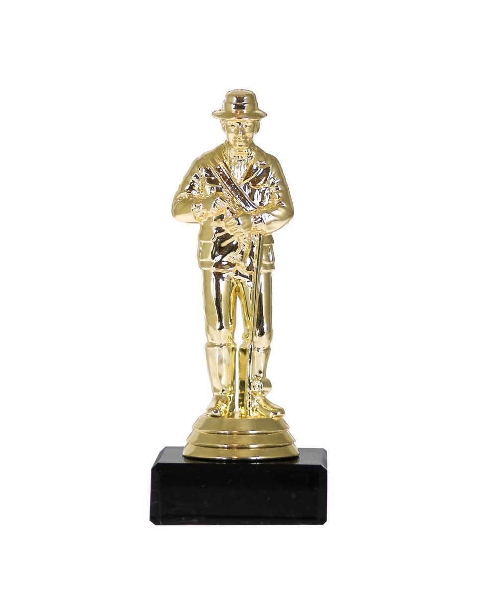 Fisker-statuett i gullvalør