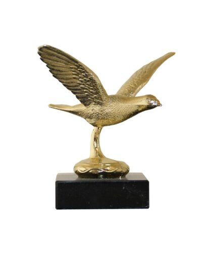 Gullfugl Flyvende Due Metallstatuett