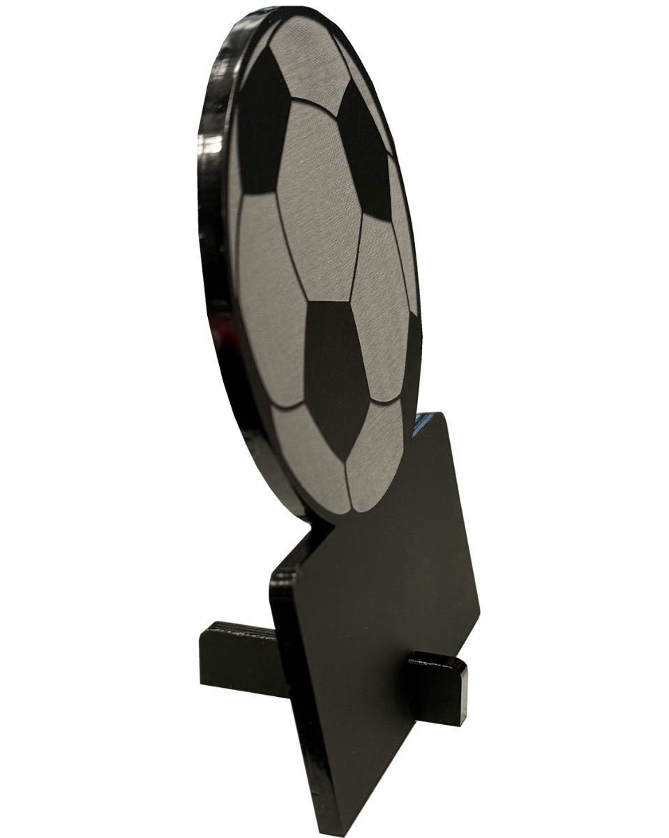 Fotballstatuett Resirkulert Sort Akryl - Bilde 3