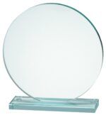 Glassplakett - Rund med gaveeske