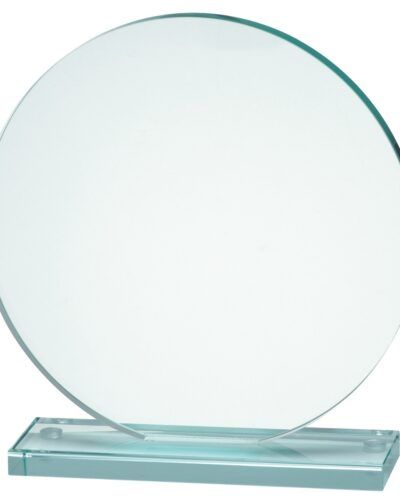 Glassplakett - Rund med gaveeske