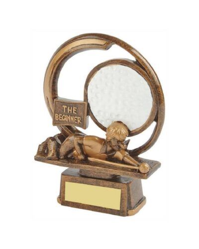 Morsom golfstatuett til nybegynnere