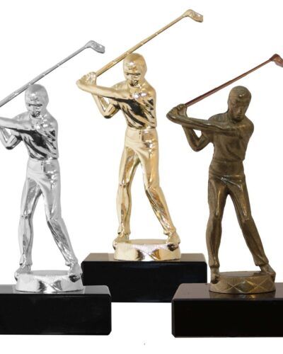 Golf Herre - Metallfigur