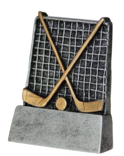 Bandy statuett i resina