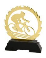Kontur Sykkel Metall-statuett 18,5 cm