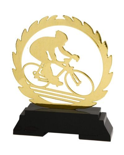 Kontur Sykkel Metall-statuett 18,5 cm