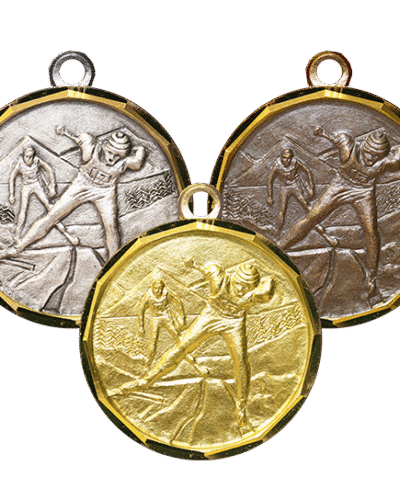 Langrenn Friteknikk medalje 32mm