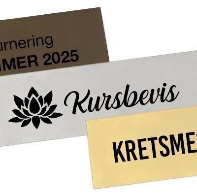 Vinylmerker Rektangulær