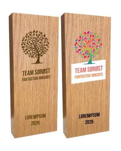 Light Oak Wood Stand - 20 cm