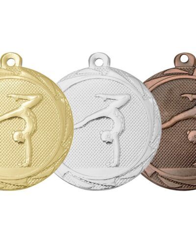 Turnmedalje i gull, sølv og bronse