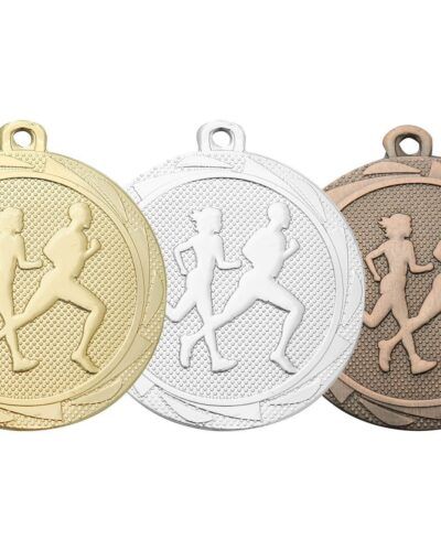 Løpemedaljer nøytrale i gull, sølv og bronse