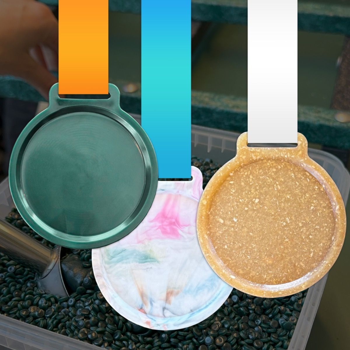 Plastmedalje Resirkulert Tauverk ø60mm - Bilde 5