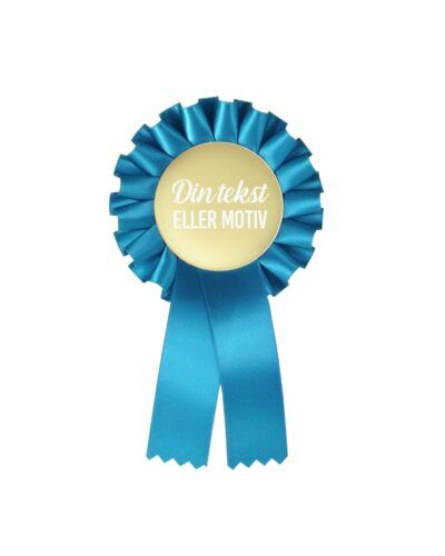 Rosett mini - 15 cm blå