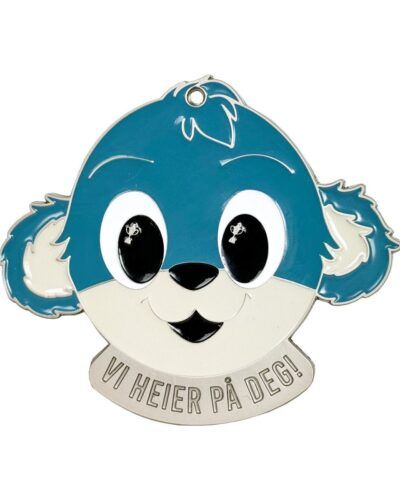 Oskar-medalje Farger Sølv 60x65mm