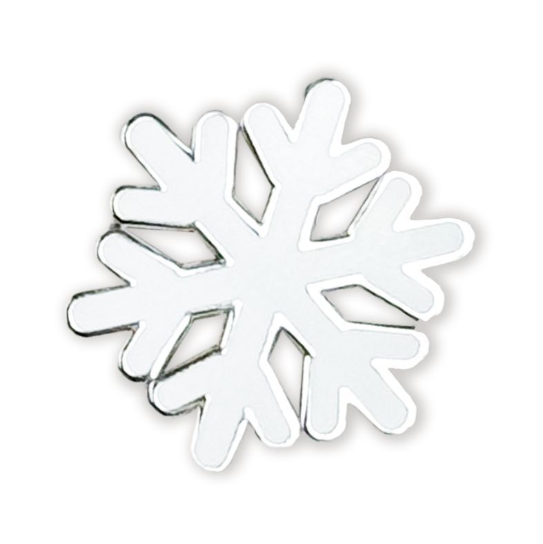Snøkrystall-pins