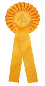 Rosett Gul - Enkel 30cm