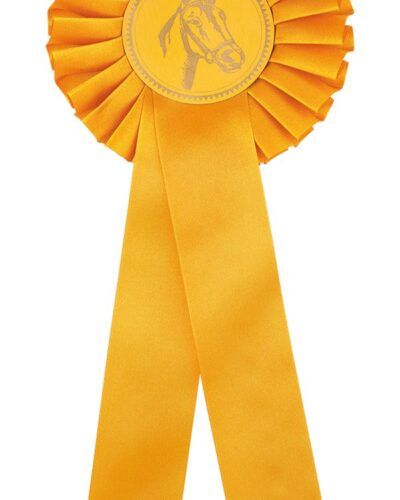 Rosett Gul - Enkel 30cm