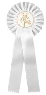 Rosett Hvit - Enkel 30cm