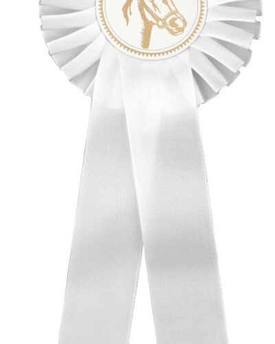 Rosett Hvit - Enkel 30cm