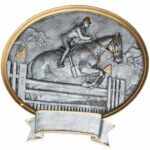 Resinaplakett Damerytter