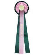 Rosetter til hundeutstilling valp. Rosett ferdig trykt med BIS 4 VALP.