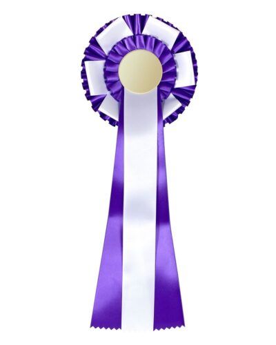 Rosett Lilla + Hvit Fold