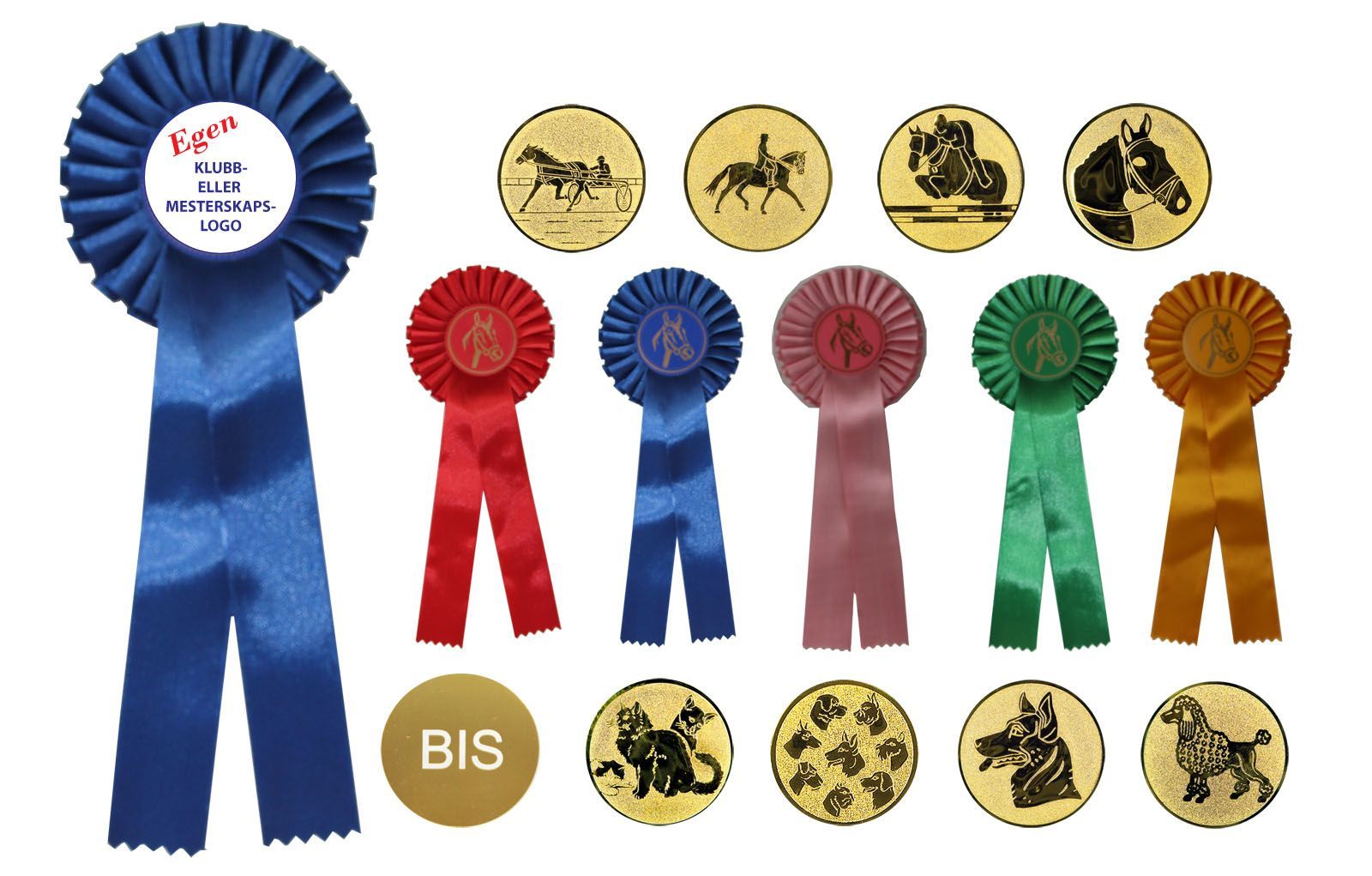 Rosett Blå - Enkel - Bilde 2