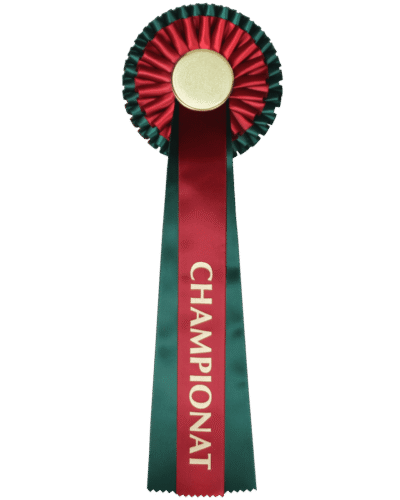 Rosett Championat Grønn Rød