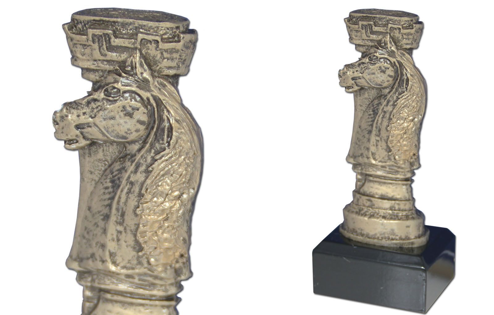 Sjakk statuett hest og tårn h16cm - Bilde 2