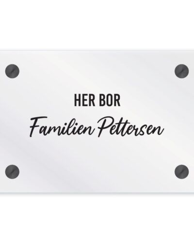 Husskilt Uteskilt Familieskilt Skilt