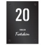 Skilt Akryl m/UV-trykk 20x15cm (3mm)