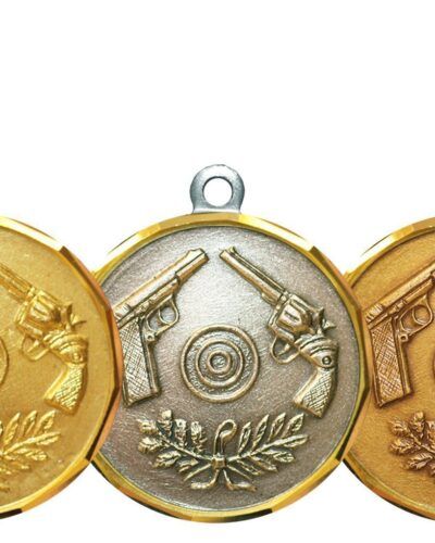 Skyting pistol medalje 32mm