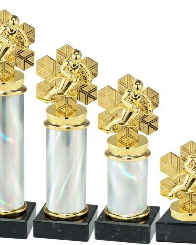 Alpinstatuett i gullvalør