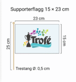 Supporterflagg Small 15x23cm