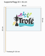 Supporterflagg Large 30x46cm