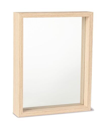 Glassplaketter med treramme