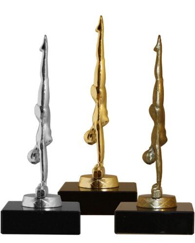 Turn dame statuett - metallfigur