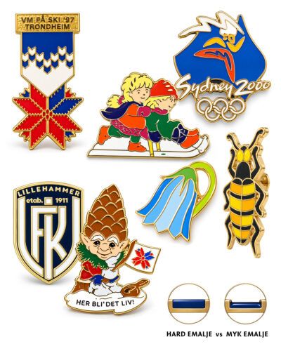 Pins Ekte Hard Emalje (Eksklusiv)
